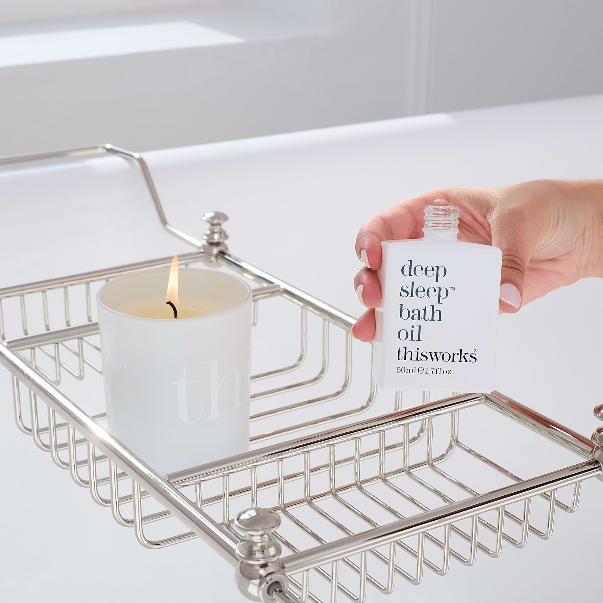 deep sleep bath oil featured in Harper's Bazaar