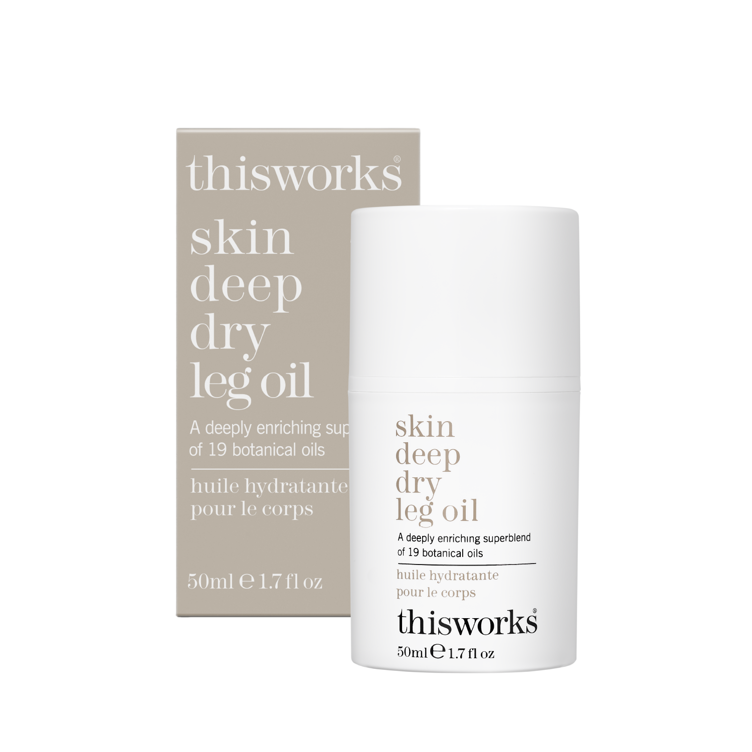 skin deep dry leg oil 50ml