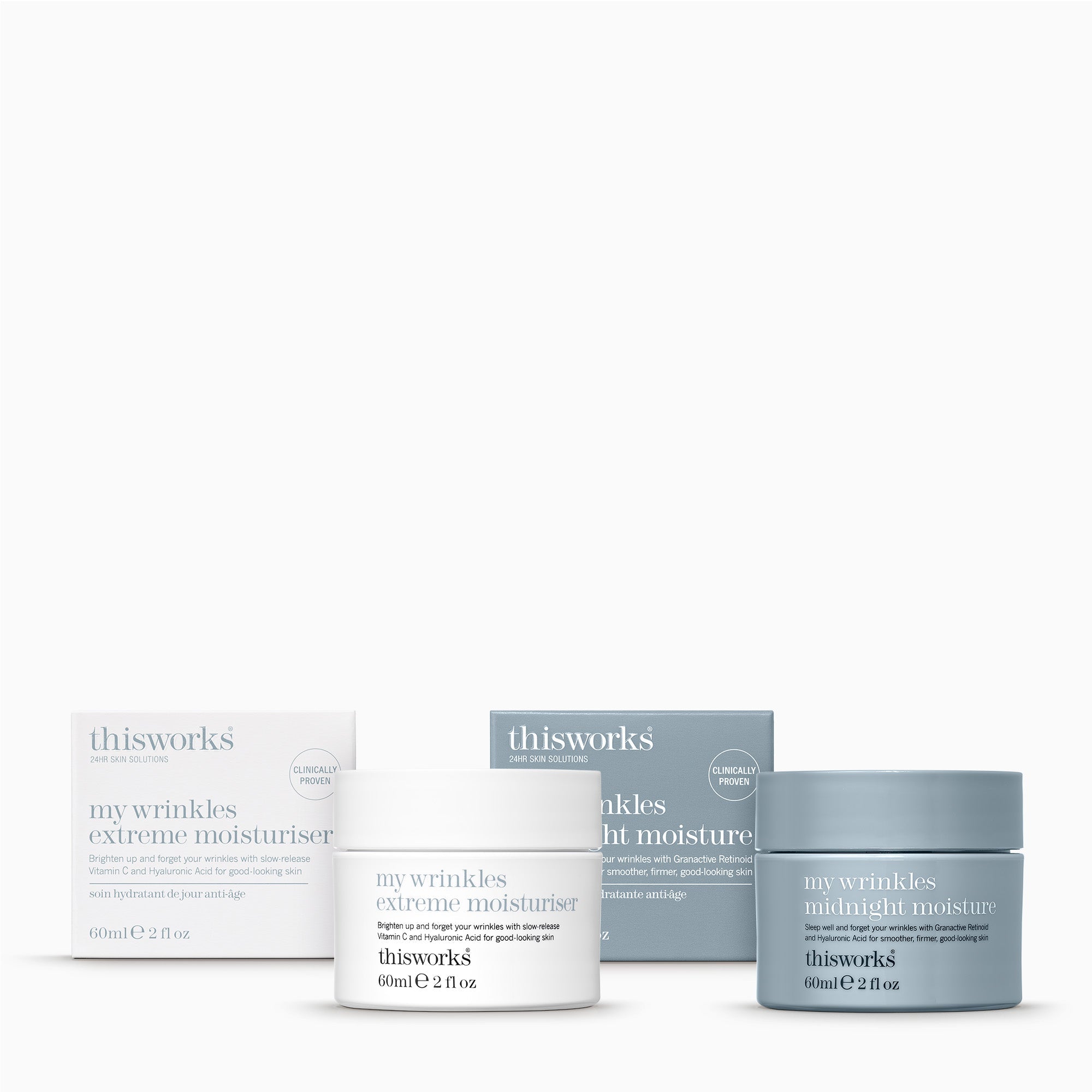 My Wrinkles AM & PM Duo | Day and Night Skin Moisturisers | This Works