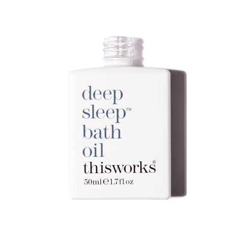 deep sleep bath oil overhead