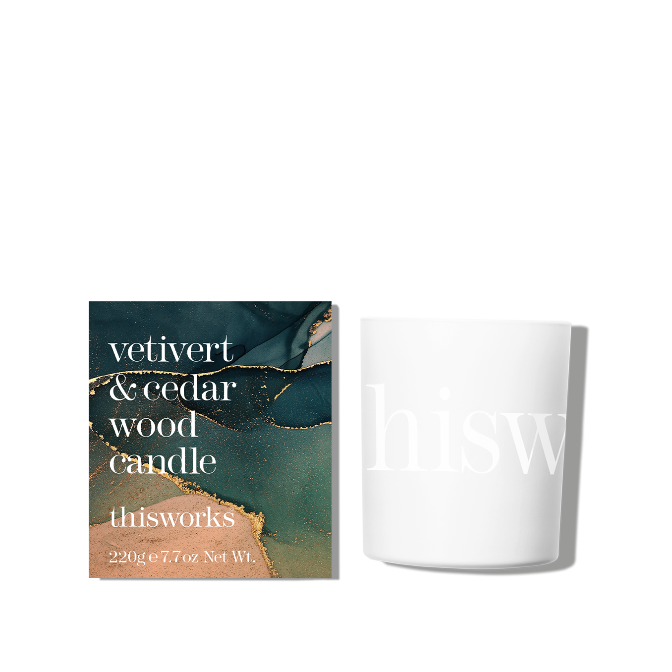 vetivert & cedar wood candle