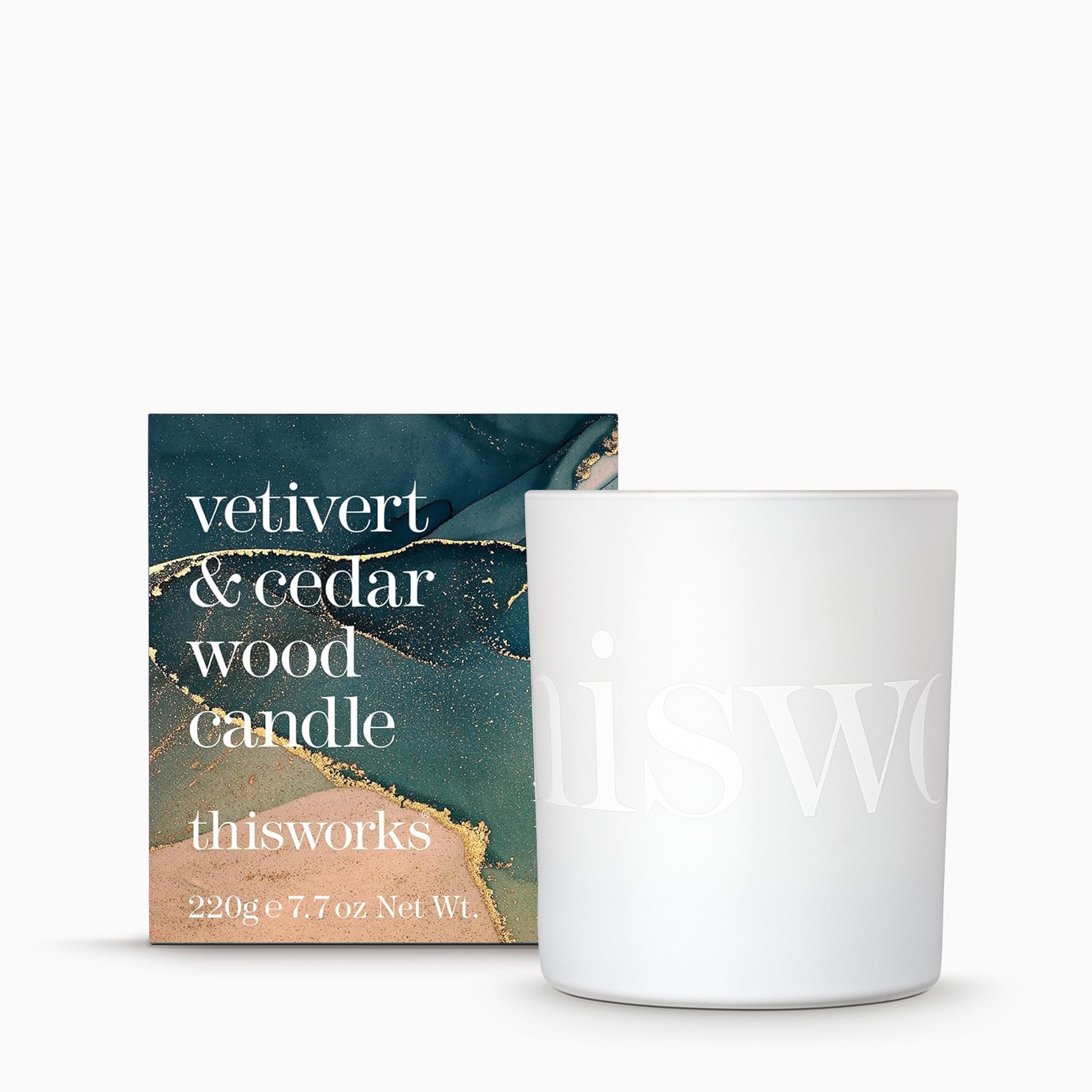 vetivert & cedar wood candle