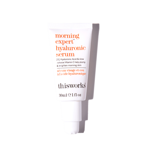 morning expert hyaluronic serum overhead