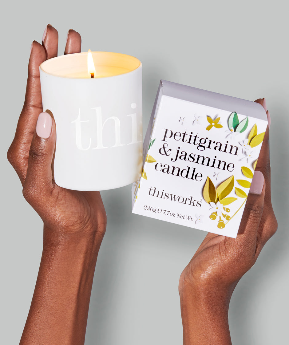 Petitgrain & Jasmine Candle Reduce Stress & Calm Your Mind This