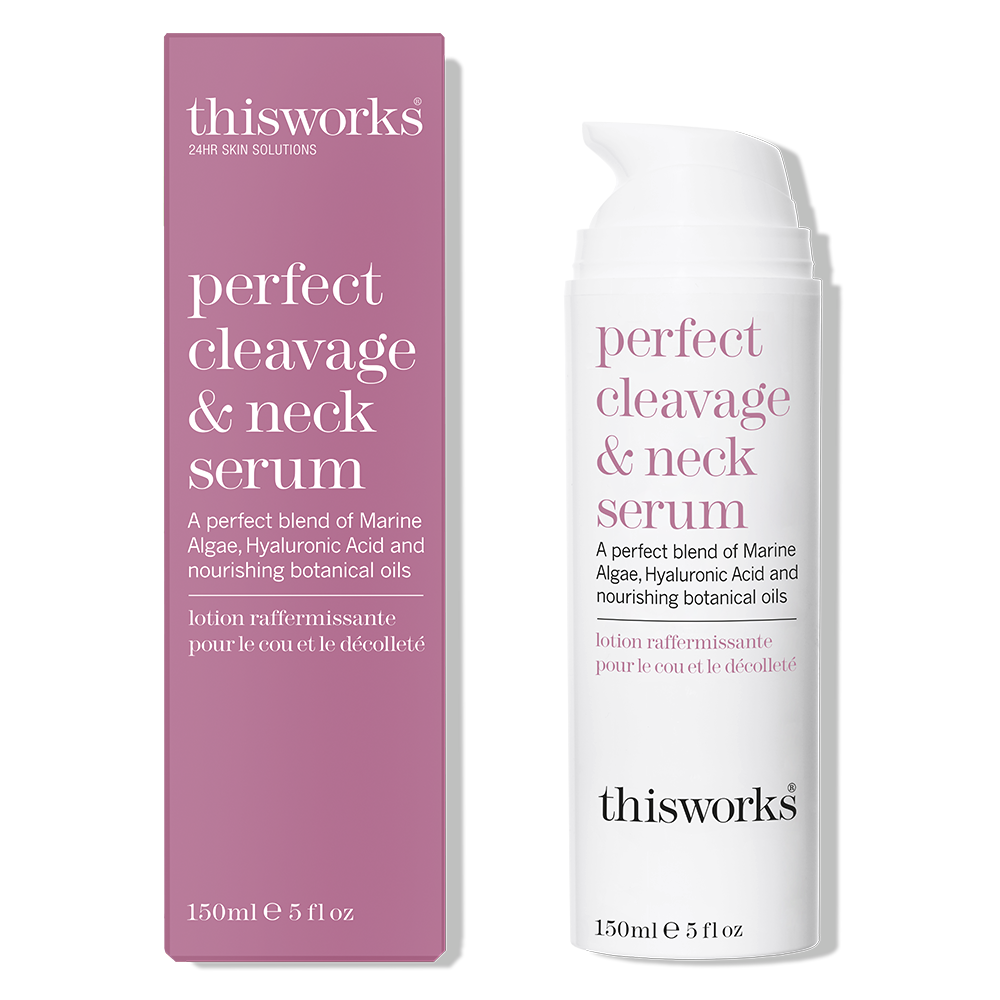perfect cleavage and neck serum bottle