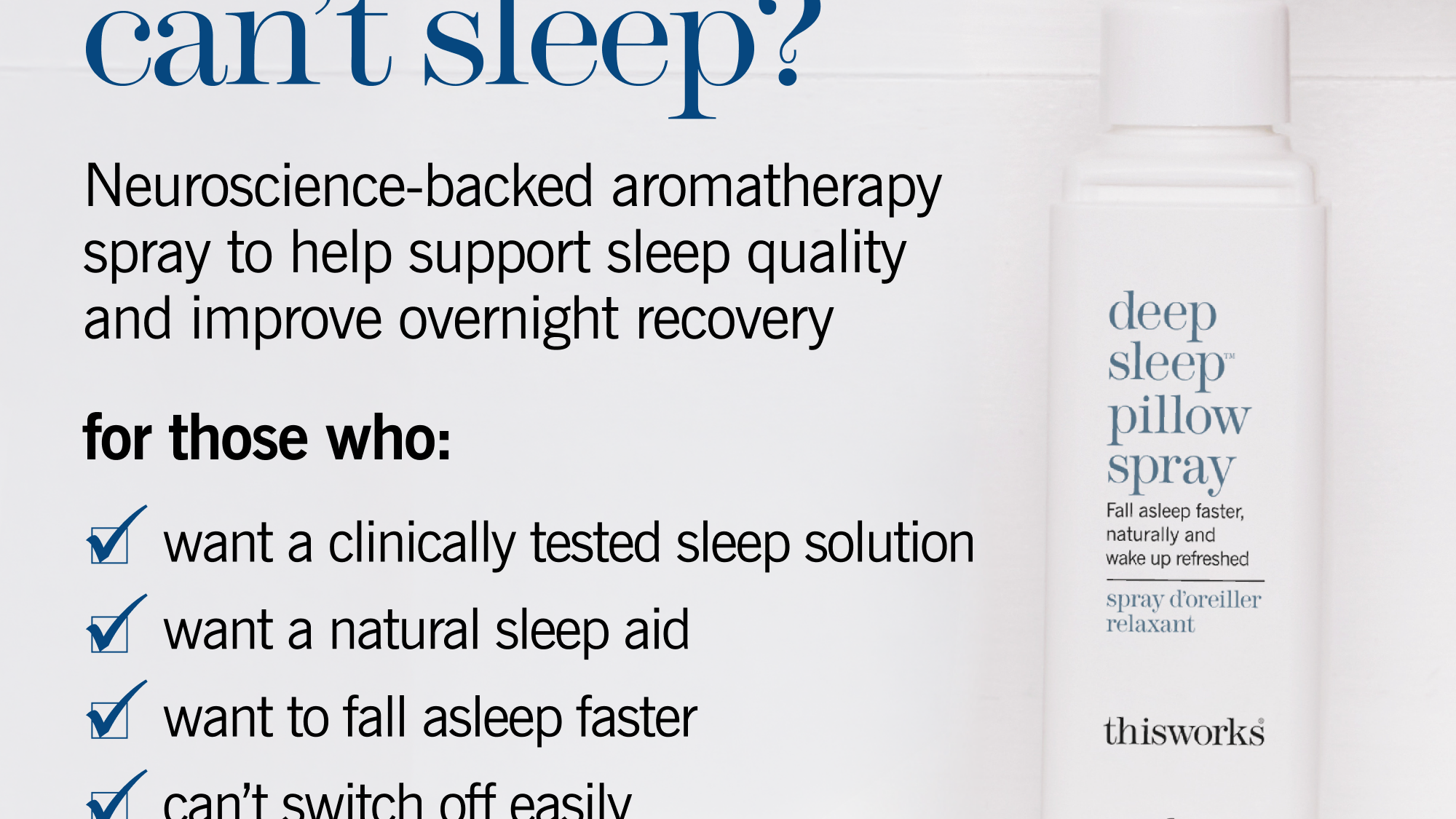 This Works deep sleep pillow spray 75ml