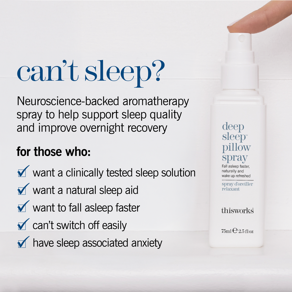 deep sleep pillow spray