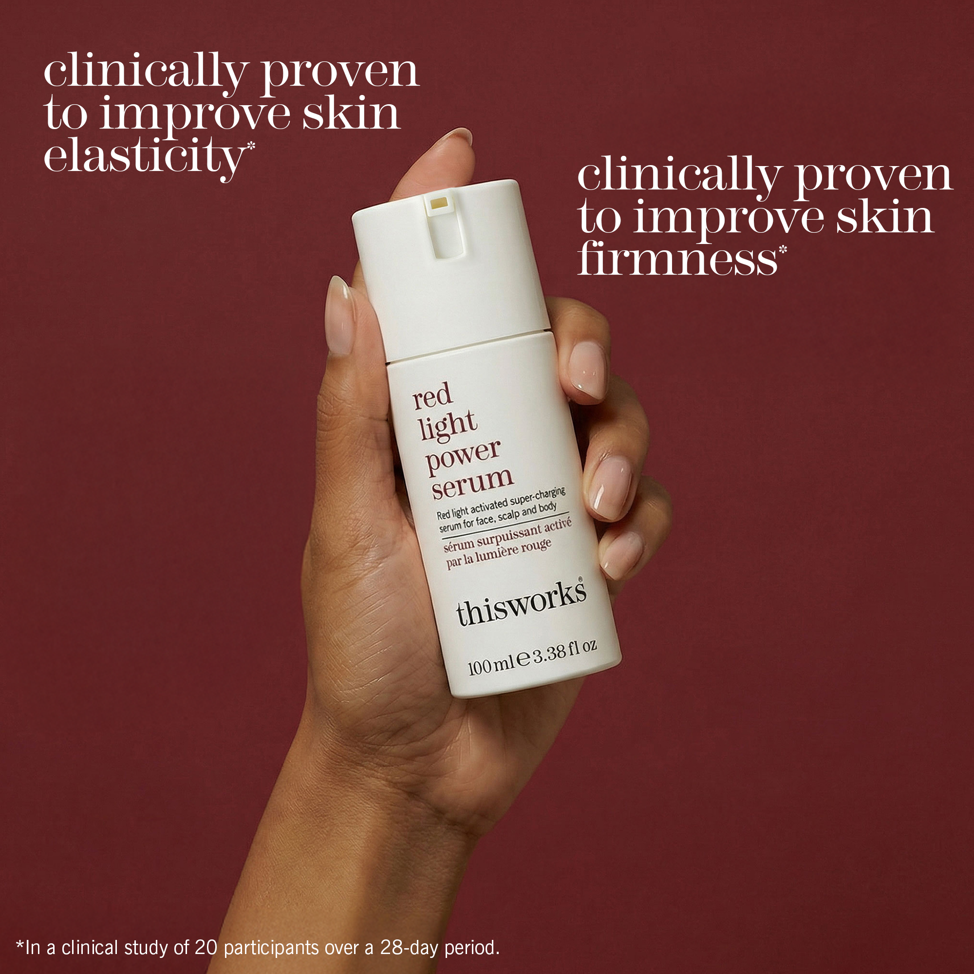 red light power serum