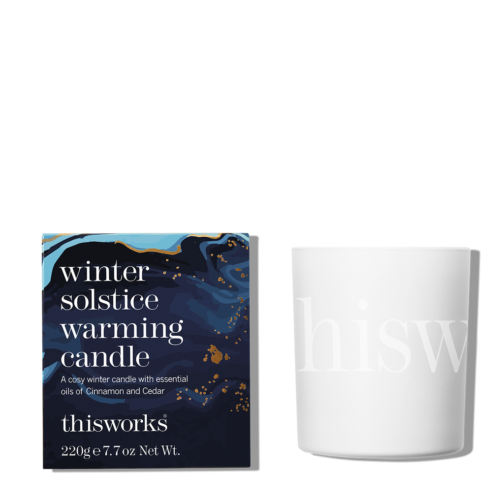 winter solstice warming candle
